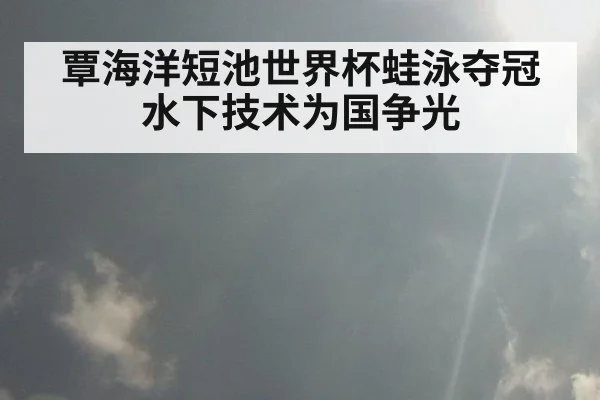 覃海洋短池世界杯蛙泳夺冠 水下技术为国争光